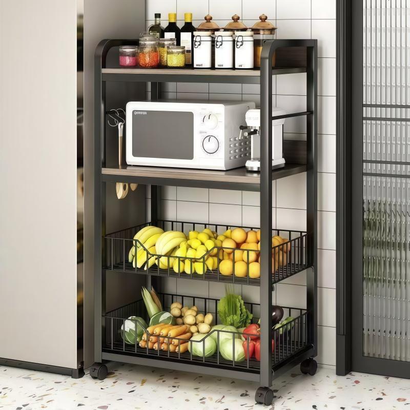 KUAI-Kitchen Shelf Movable Kitchen Rack Multi-layer Kitchen Storage ...