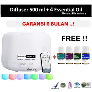 DIFFUSER HUMIDIFIER AROMATERAPI GARANSI 6 BULAN