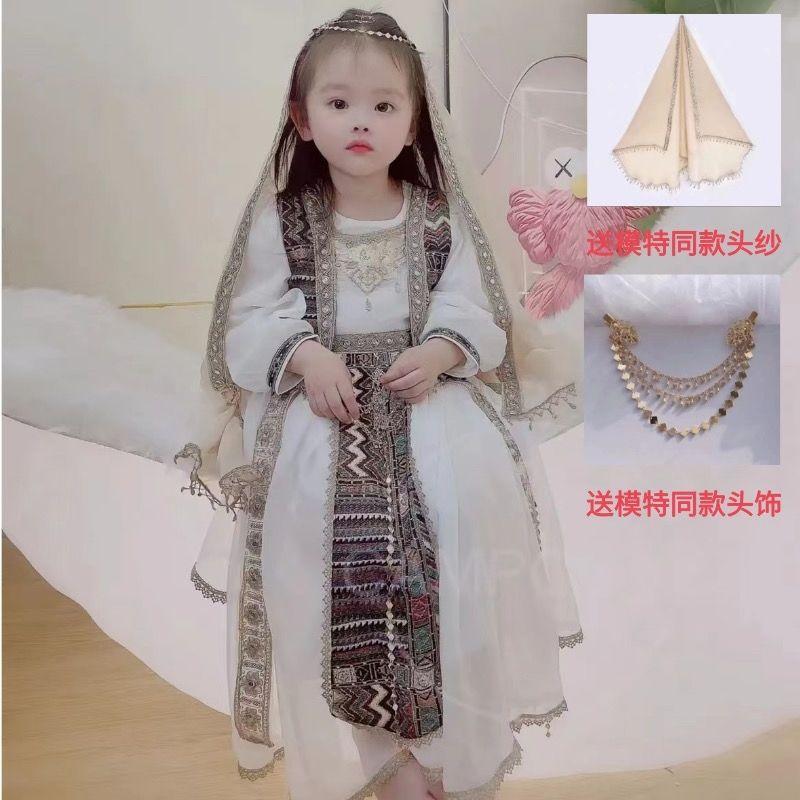 Product Introduction of Hanfu Western Region Princess Bohemian Dress Children's Spring and Autumn Girls' Classical Dance Hanfu Ethnic Dancing Dress 5