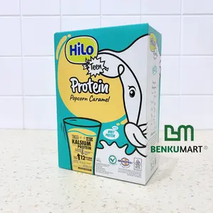HiLo Teen Popcorn Caramel (500 gr) - Susu Tinggi Kalsium Rendah Lemak 500 gram - TEEN - POPCORN CARAMEL