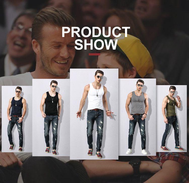 Product Introduction of 2025] Men's Vest Pure Cotton Breathable Sports Summer Slim Fit Sleeveless Solid Color Fashion Tank Top for Men 6