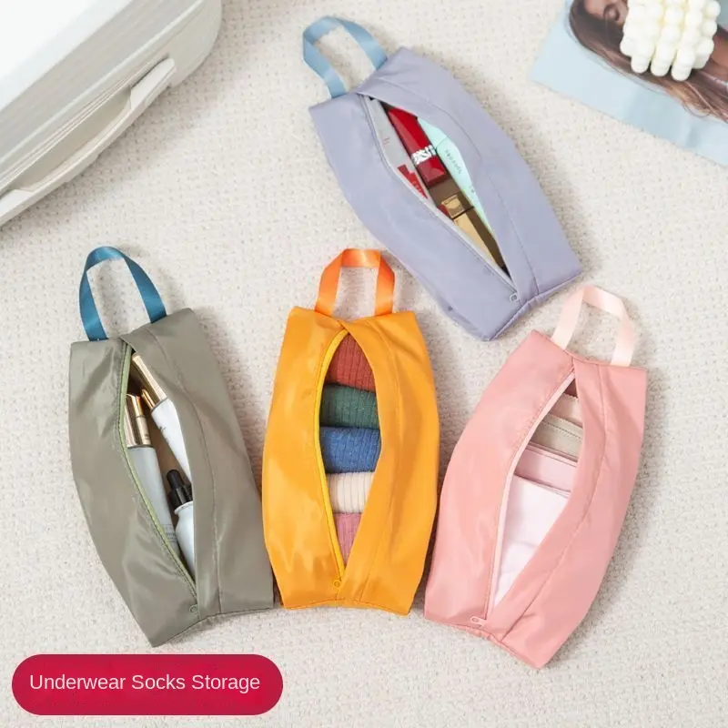 Travel underwear storage bag, cosmetics underwear, socks storage bag, luggage compartment, clothes sorting, hand-held portable waterproof storage bag