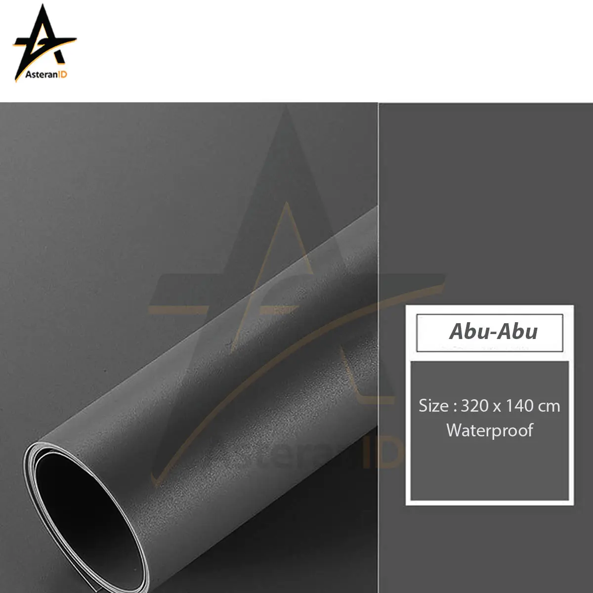 Background Foto/AlasFoto Waterproof Warna Abu Ukuran 320x140 Camera
