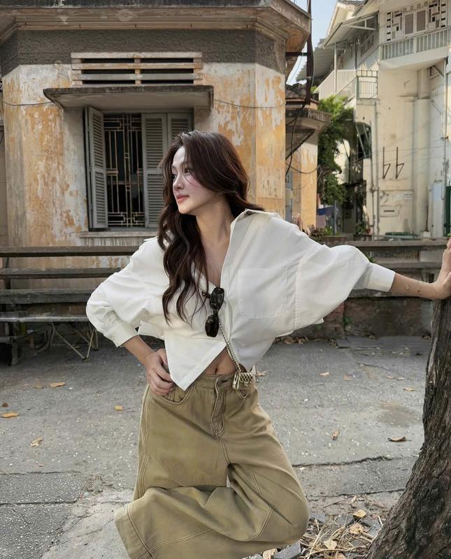 Áo Sơ Mi Croptop Dáng Rộng, Áo Somi Kiểu Dây Buộc Lưng Tay Rộng Chất Vải Thô Nến Miho House | BigBuy360 - bigbuy360.vn