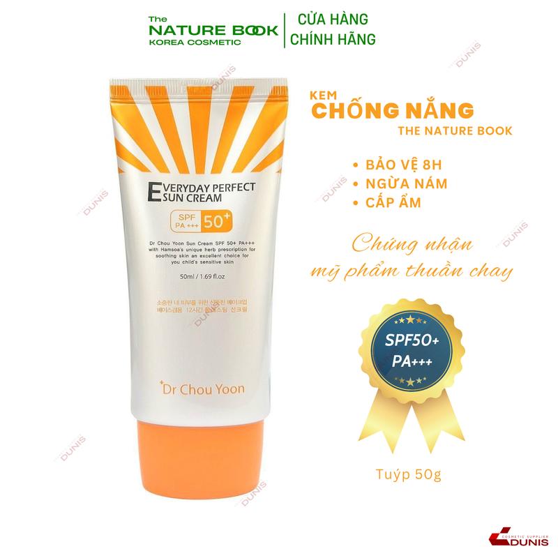 Kem Chống Nắng chống nước Thảo Mộc Dr Chou Yoon – The Nature Book SPF50+/PA+++ 0