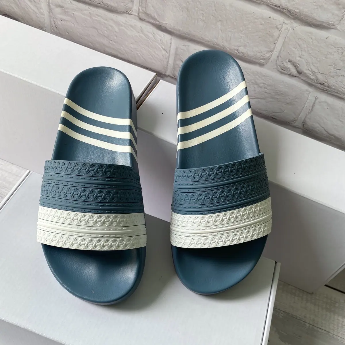 Dép Nam Quai Ngang 3 Sọc Hottrend Đủ SIZE DéP Slipper Đế Bằng Dép Lê đẹp