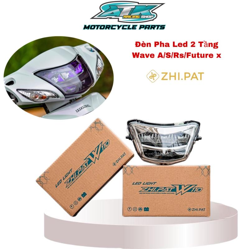 Đèn LED 2 tầng zhi.pat WAVE A/S/RS & Future X, Wave 50cc Phụ Tùng Phụ Kiện