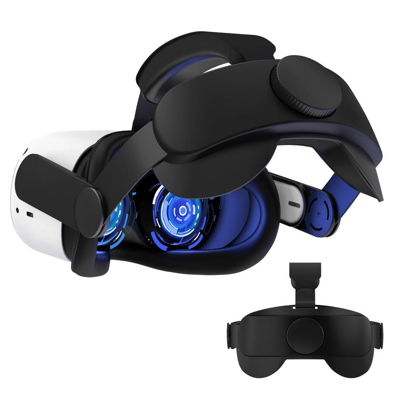 Adjustable VR Headband (1 Box), VR Headband Replacement, Enhanced Comfort Support & VR Gaming Immersion, Compatible with Oculus Quest 2 (Headband Only), Console Accessories 5