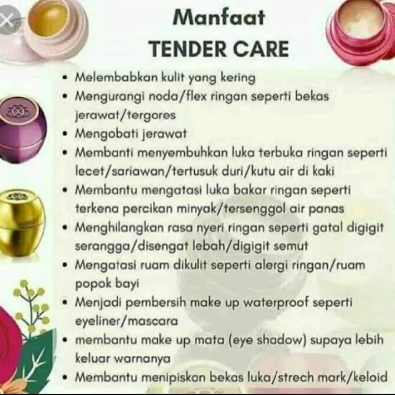 tender care balm serbaguna original blackcurrant apel watermelon cocoa honey rose orange bilberry 3