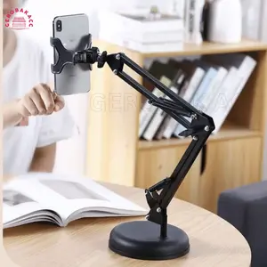 STAND HOLDER MEJA HOLDER HP ZMZ01 MULTIFUNGSI STAND HP MEJA aksesoris selfie / HOLDER HANDPHONE / DUDUKAN HP / ARM STAND / LAZYPOD GEROBAK ACC stainless-steel garansi produsen Besi