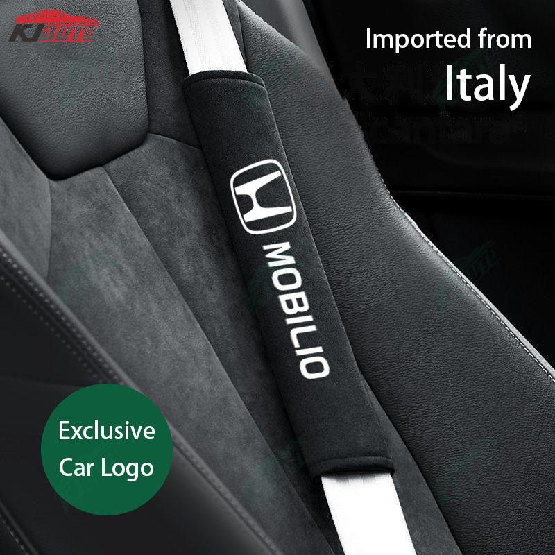 2 Pcs Car Seat Belt Shoulder Pads Soft Plush Cool Ice Silk for Honda Mobilio 2