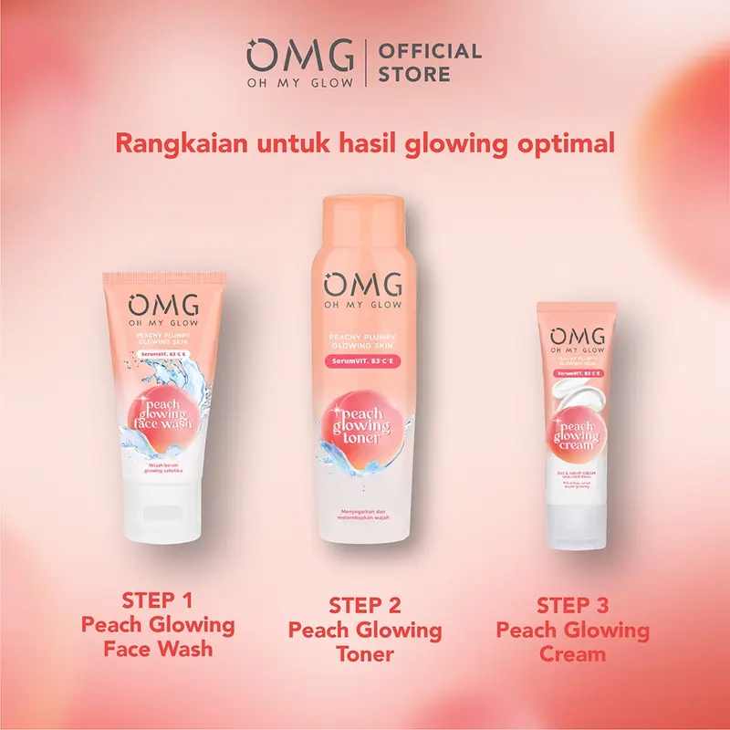 OMG OH MY GLOW Peach Glowing Toner 100 ml 3