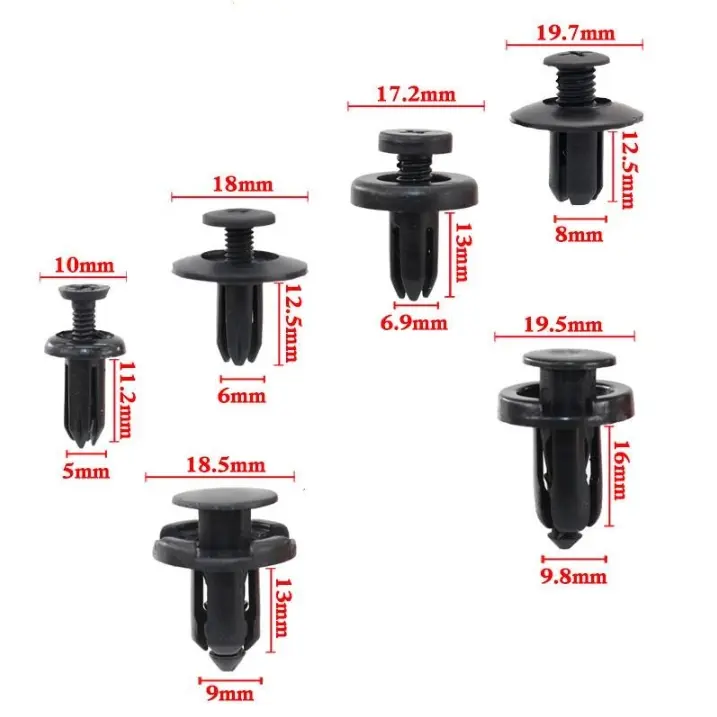 Chốt Vít Nhựa Thông Dụng Cho Xe Hơi, Phù Hợp Với Fender, Nắp Lá, Chắn Bùn, Cốp Xe, Khóa Cố Định Nylon, Kẹp, Năm 2025
