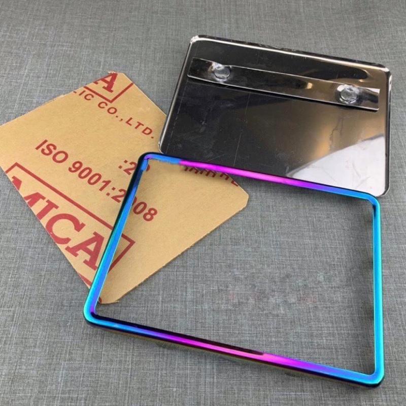  ￼Bộ Khung Biển Số Mica + Ốp Viền Biển 7 Màu Titan Cực Đẹp 