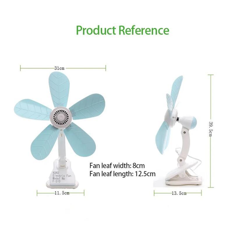 Product Introduction of PHL 5 Leaves Portable Clip Electric Fan for Home and Travel 8 Watts Only (Discount!) Mini Clip fan 5 Blades Portable Table Clip Fan Desk Fan Mini Fan 12