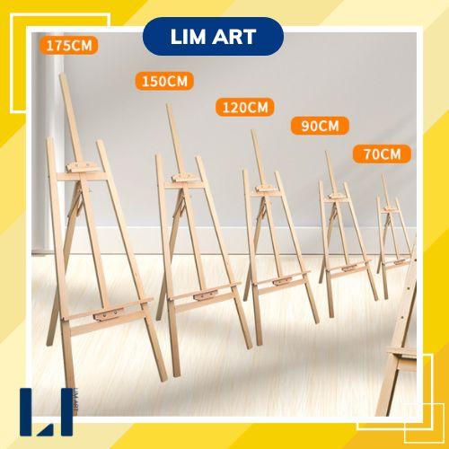 Giá vẽ tranh lắp ráp bằng gỗ cao 90/120/150/175cm. Kệ vẽ tranh, trưng bày sản phẩm