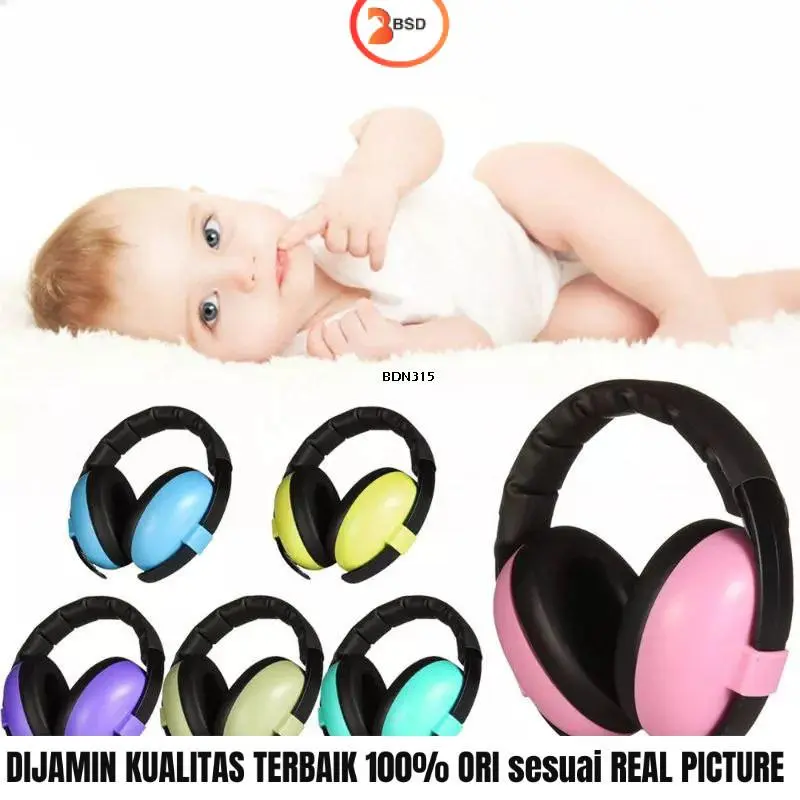 Earmuff Penutup Telinga Anak Bayi Dewasa Anti Bising dan Tekanan Udara Untuk Tidur Pesawat