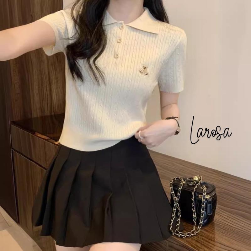 Product Introduction of Áo len qc thêu gấu hoạ tiết thừng cổ bẻ xinh 9