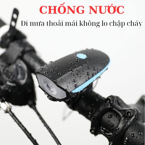 Bộ Đèn + Còi Xe Đạp Có Dây Sạc Đạp Xe Đạp  Xe Đạp Gắn Xe Đạp Gắn Xe Đạp Led Sports Fixed Gear