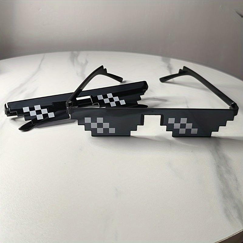 Product Introduction of Women's Fashion Mosaic Black Cat Eyeglasses, Y2K Hip Hop Sunshade, Plastic Frame, Anti-Reflective Lens, Casual Decorative Eyewear 0
