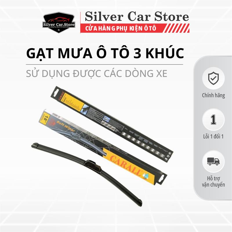 Gạt Mưa Carall - Gạt Mưa Silicone Chính Hãng - Cần gạt nước ba khúc - Nhiều Kích Thước Cao Su Phụ Tùng