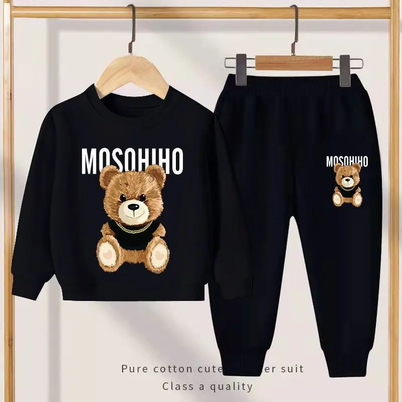 Sweater Kanak-kanak, Seluar Fesyen Kasual, Bergaya, untuk Kanak-kanak Lelaki, Sesuai untuk Musim Bunga dan Musim Luruh, Fesyen, 2025 Ketibaan Baru