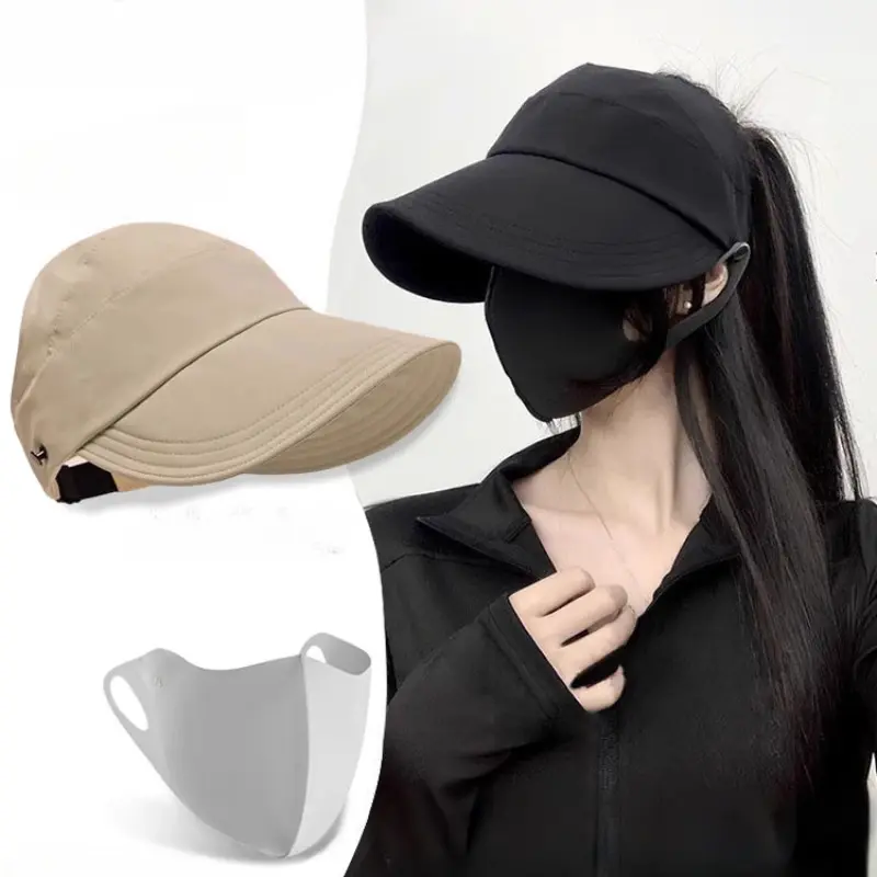 Mũ Chống Nắng Che Nắng, Dành Cho Nữ, Chống Tia UV, Mũ Bucket Mỏ Vịt Chống Nắng, Đầu Mở Giữa, Làm Cho Khuôn Mặt Trông Nhỏ Hơn, Có Vành, Hàng Mới Về Năm 2025