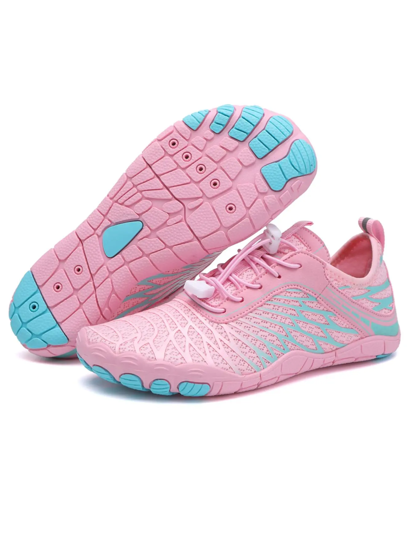 Women's Creek Shoes for Summer, Girl Beach Essentials, Minimalist Sporty Plain Lightweight Creek Footwear, Quick Dry Breathable Creek Sneaker for Summer, Activewear