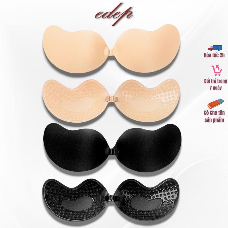 Miếng Dán Ngực Silicone Cài Trước Hình Quả Xoài Siêu Bám- Tạo Khe- Đẩy Ngực Nhẹ EDEP Ms002 Nữ Voi Women Sen