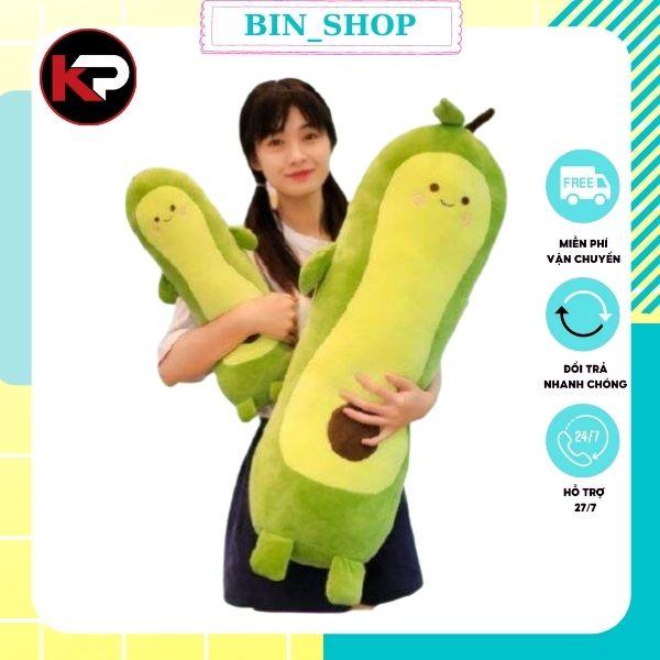 Gấu bông quả bơ dài cute chất liệu nhung co giãn 4 chiều kích thước 60 cm Đồ Chơi Thú Bông đáng yêu cute