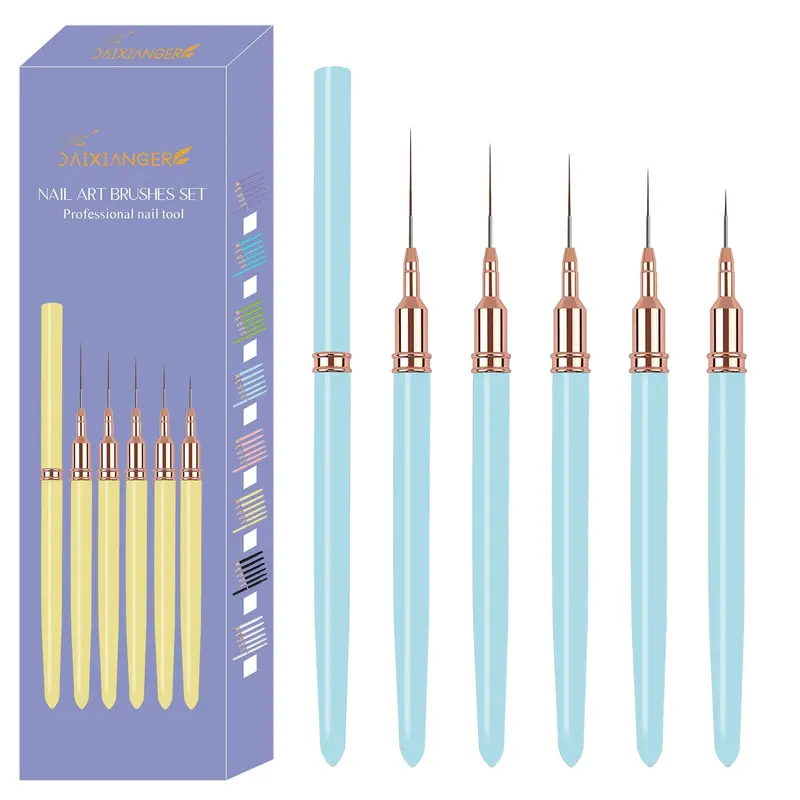 Nail Art Pen Set, 15pcs/set Nail Art Liner Brush, Nail Art Painting Brush, Professional Manicure Tool for Home & Salon Use 4