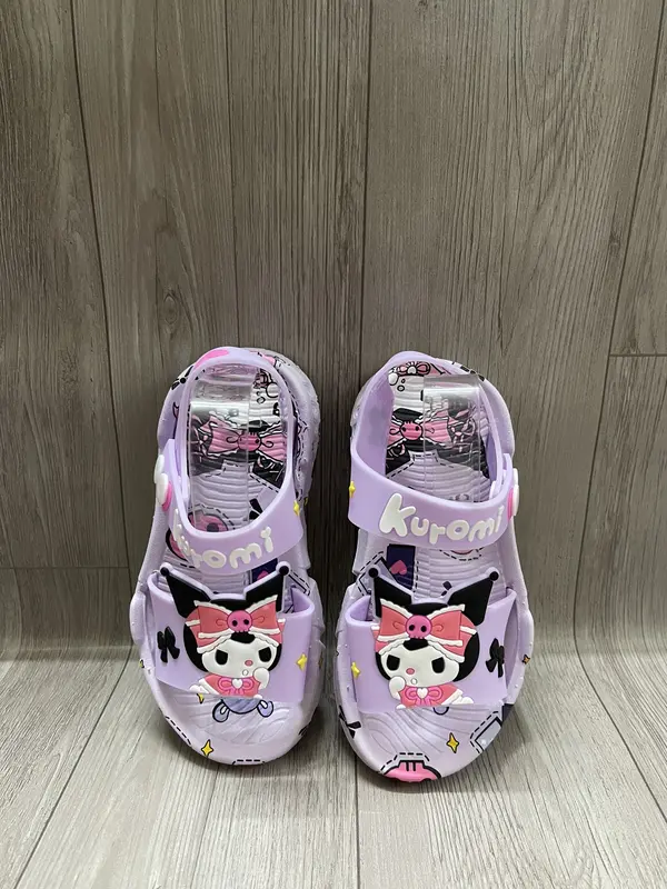 Dép kuromi cho bé gái, dép quai hậu sandal cho bé gái hottrend đi êm nhẹ mềm hàng Quảng Châu cao cấp chất đẹp 5