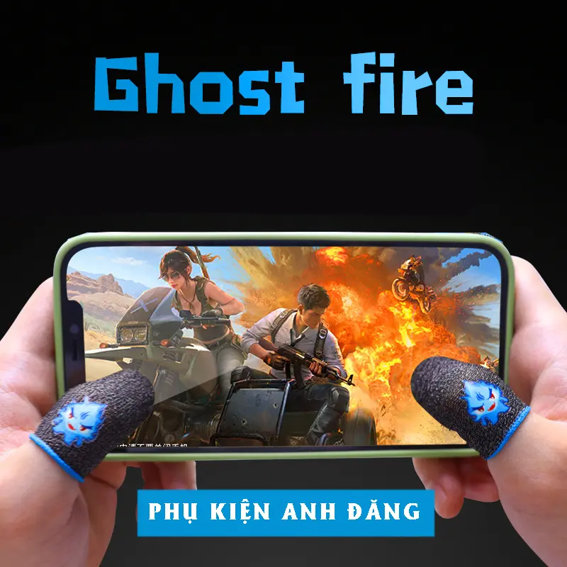 Găng Tay Chơi Game, Bao Tay Chơi Game Ghost Chống Mồ Hôi, Chống Dít Cho Điện Thoại Chơi Điện Tử Phụ Kiện 3