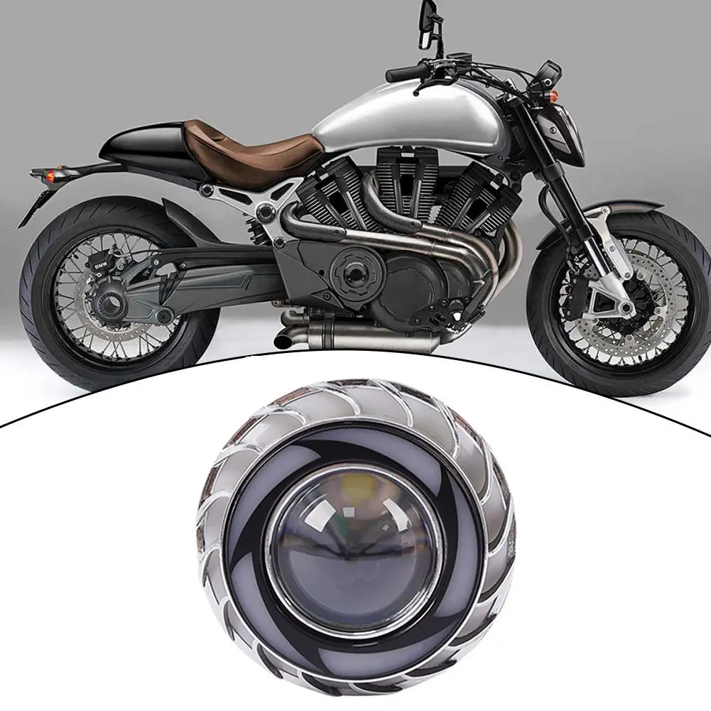 <OIBJ> LED Motorcycle Headlight RGB Flashing Brake Tail Rear LED Motorbike Light