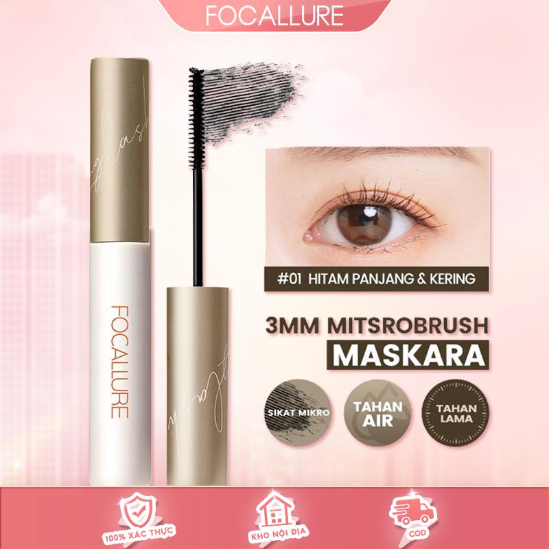  Mascara FOCALLURE giúp chuốt lông mi dài cong và đều kích thước đầu cọ 3mm 