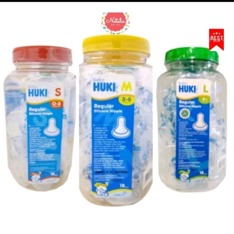 18 pcs Huki dot toples peristaltik Slim Neck dan Ortho Gepeng SML 1