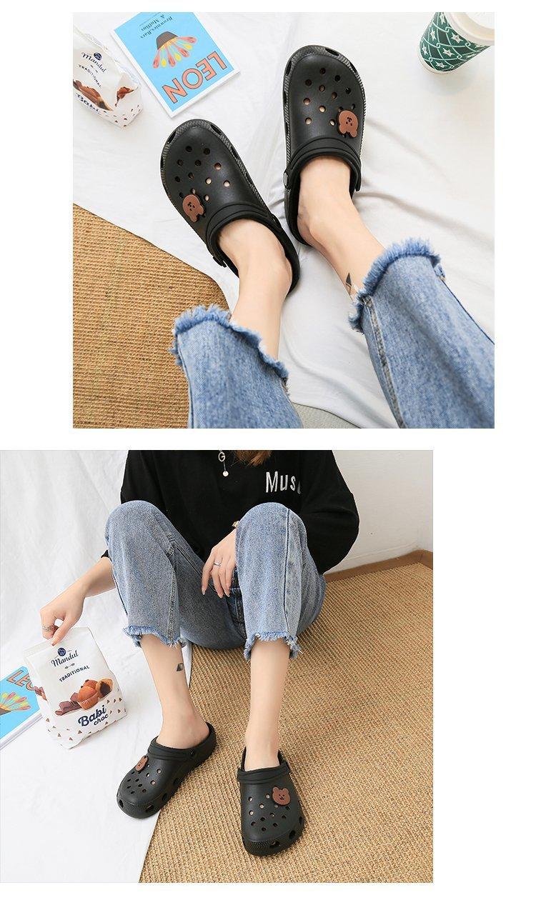 Product Introduction of Hole shoes women's non-slip cute girly heart summer fashion 3