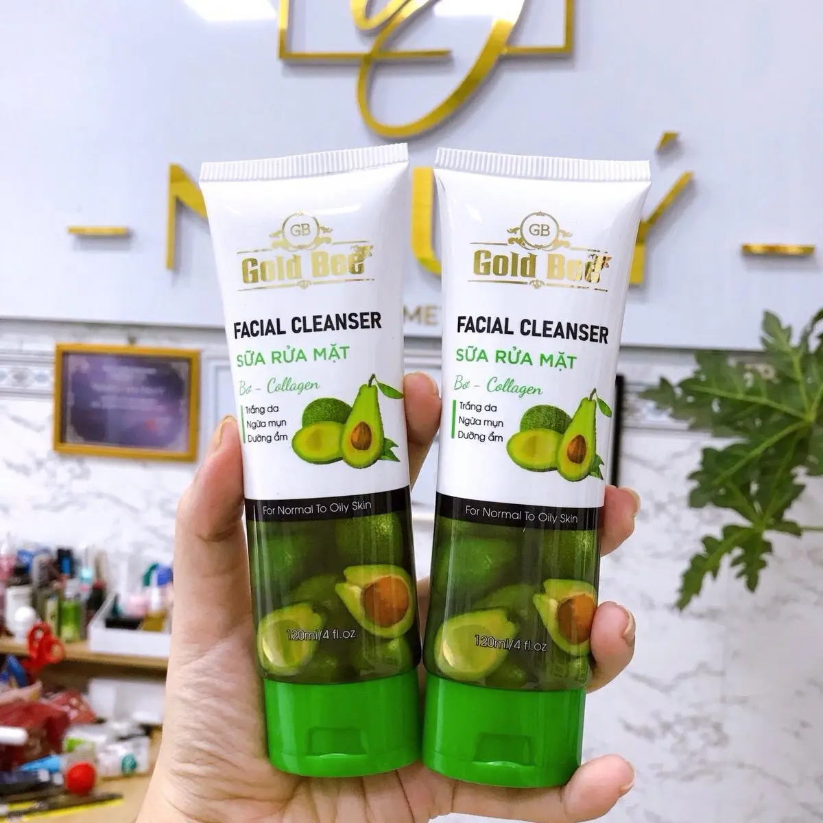 sưɑ~ RỬA MẶT BƠ - GOLD BEE tuýp 100ml Skincare Nữ