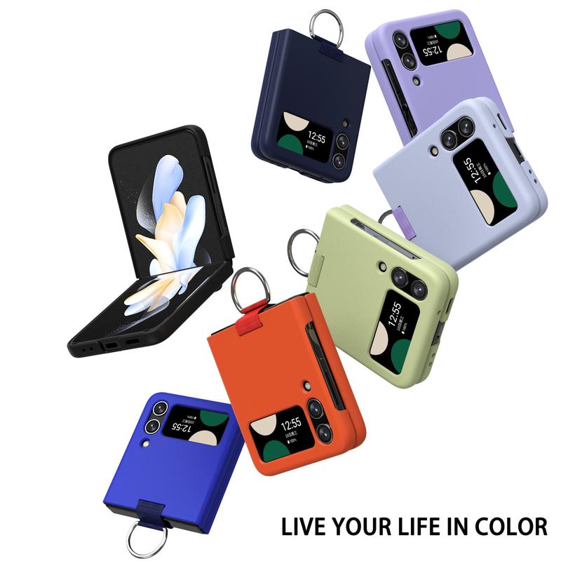 Ốp lưng chống bẩn cho Samsung Z Flip 5 4 3 ốp điện thoại có ring cho Z flip5 Z flip4 Z flip3