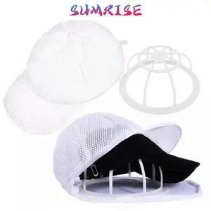 Tas Laundry Khusus Topi Anti Deformasi Kerangka Penjaga Bentuk dengan Jaring Aman untuk Cuci Mesin & Tangan