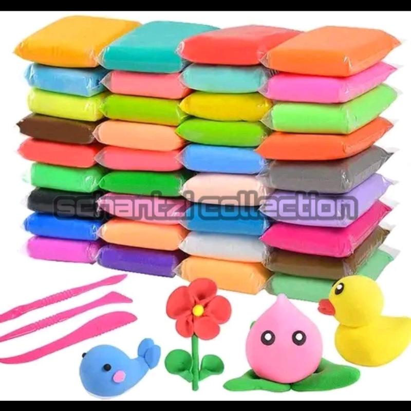 CLAY / SLIME / CLAY BANTAL 1 pak isi 12 pcs MURAH 0