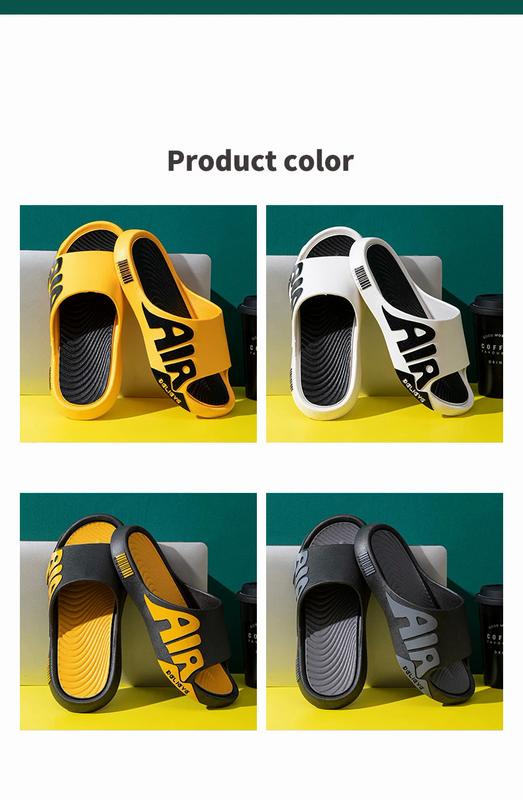 Product Introduction of Dép Lê Hợp Xu hướng Đường Phố Cho Nam, Phong Cách Hàn Quốc Mùa Hè, Đế Dày, Xỏ Ngón, Mềm Mại Và Thoải Mái, Thích Hợp Sử Dụng Trong Nhà 6