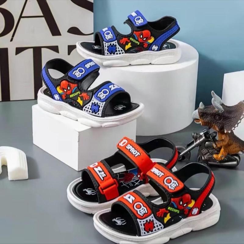 Giày sandal Quai Hậu bé trai 2-10 tuổi siêu nhân nhện nhẹ phong cách thời trang có 2 màu  Cao Su