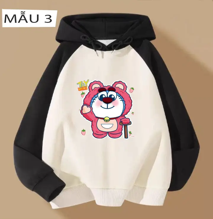 Áo hoodie cho bé gái tay zalang 11816  phom rộng chất nỉ size từ 9 đến 65kg 1