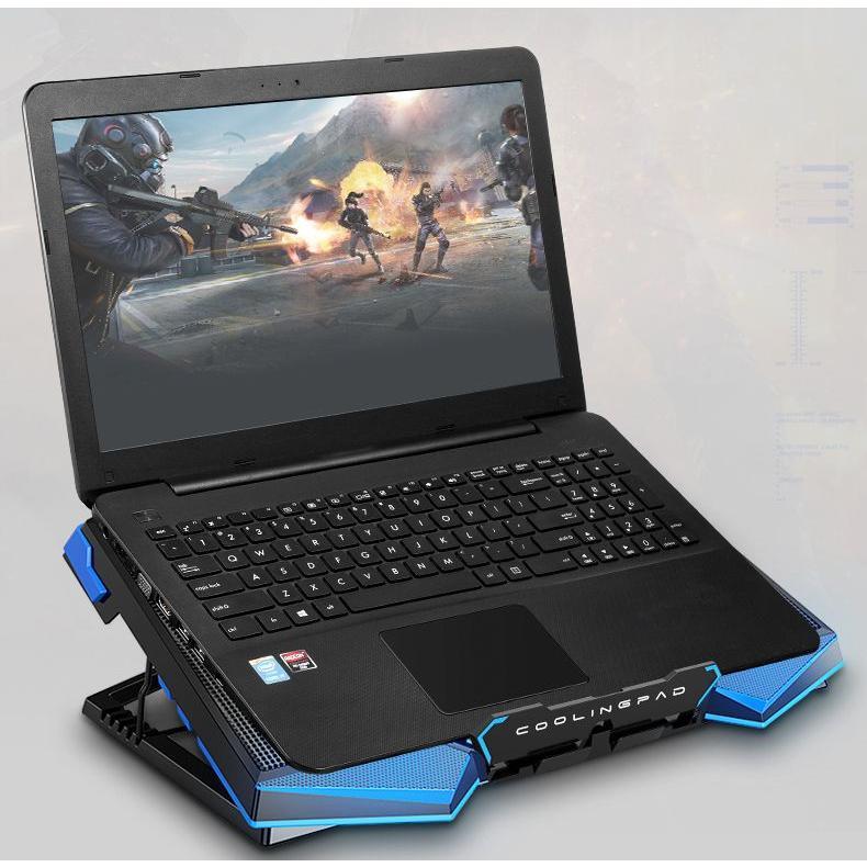 Laptop Radiator Gaming Notebook 15.6-Inch Computer E-Sports 17.3 Base with Fan Mute Height Increasing Portable 2