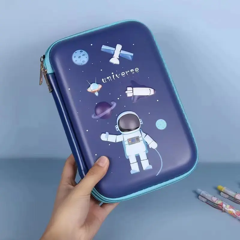 Kotak Tempat Pensil Anak 3D Timbul Impor Hardcase Besar Motif Animal Unicorn Stationery 2