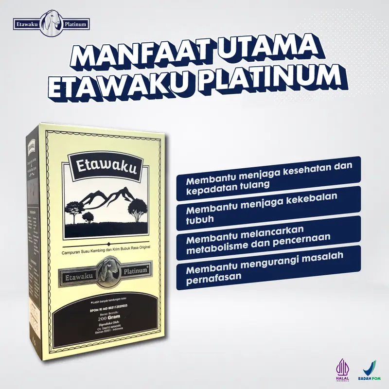 Susu Kambing Etawa - Etawaku Platinum Bubuk Minuman Serbuk Dairy Milk 1