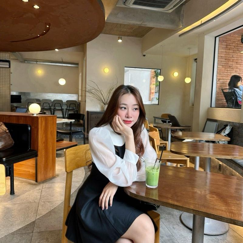 Anna Dress cổ cánh sen nữ dễ thương 2