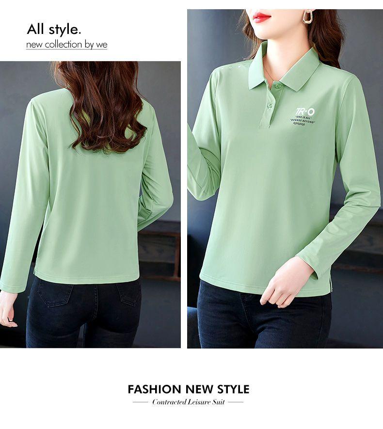 Product Introduction of Trendy Middle-aged Mom's Long Sleeve Casual Top 12