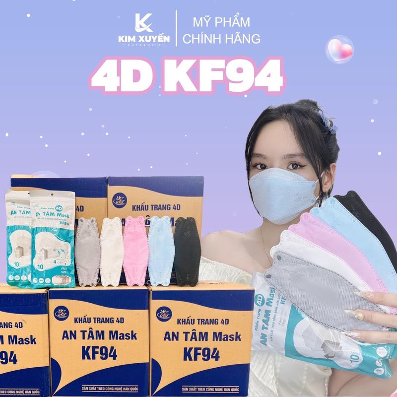   Chính hãng  Khẩu trang KF94 4D Mask An Tâm - 1 Thùng 300 cái 